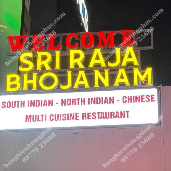 Bảng hiệu mica chữ nổi