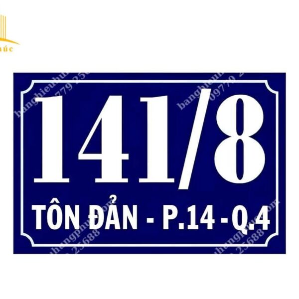 Làm biển số nhà bằng mica