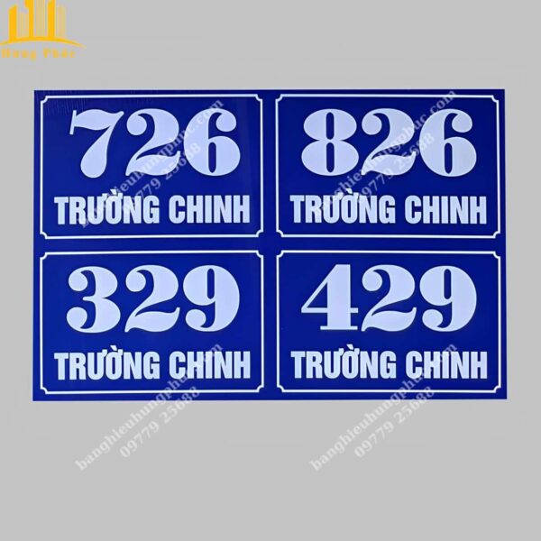 Làm biển số nhà bằng mica