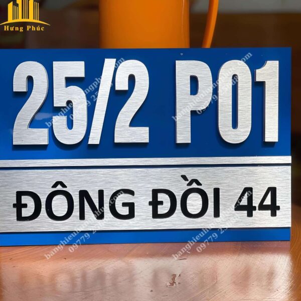 Làm biển số nhà bằng mica