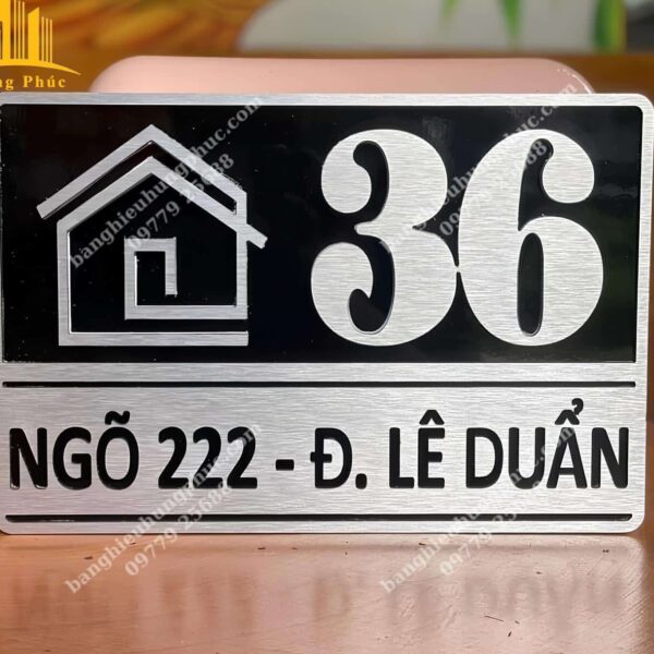 Làm biển số nhà bằng mica