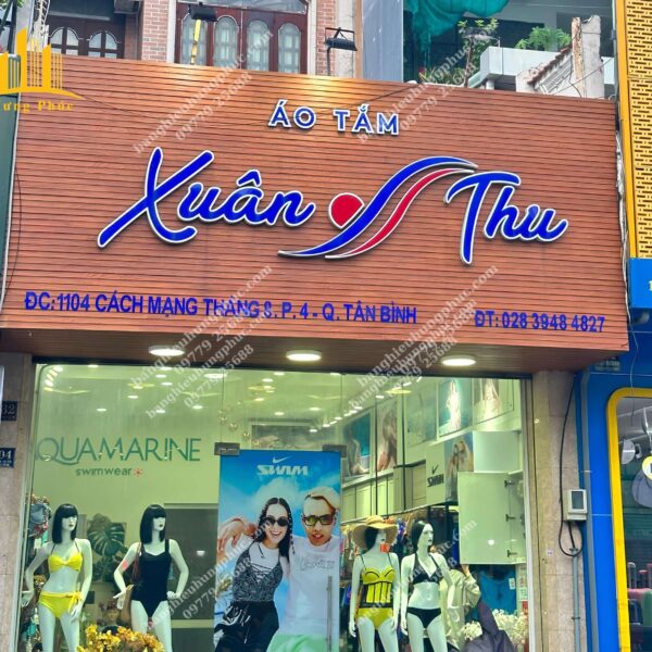 bảng hiệu shop quần áo nam