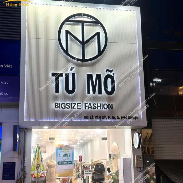biển hiệu shop quần áo