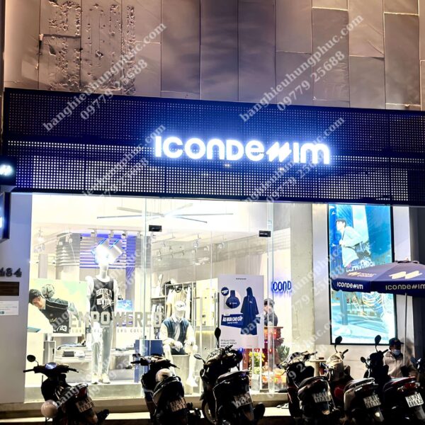 bảng hiệu shop quần áo nam