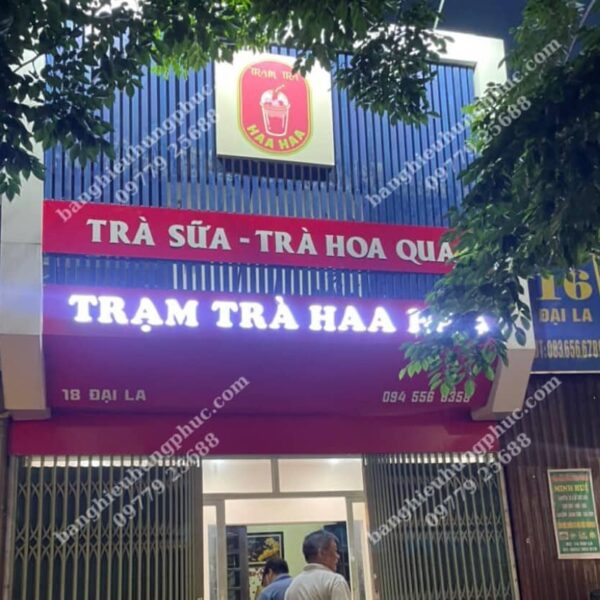 Biển quảng cáo trà sữa