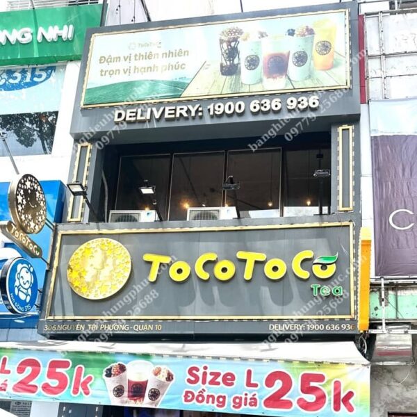 Biển quảng cáo trà sữa