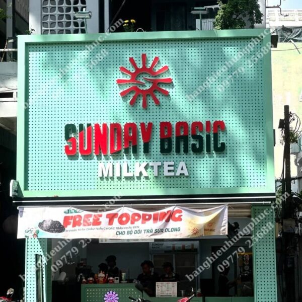 Biển quảng cáo trà sữa
