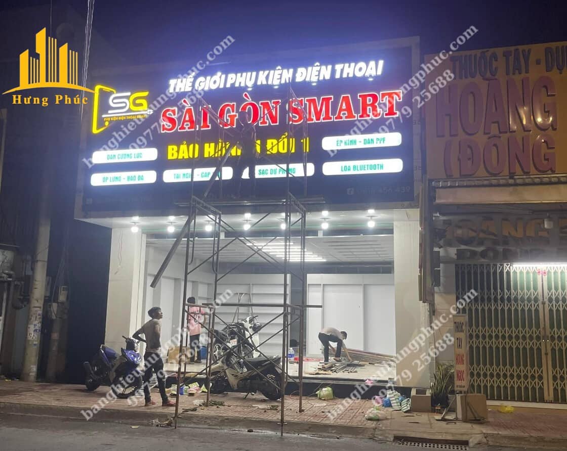 Bảng hiệu cửa hàng điện thoại Bảng hiệu cửa hàng điện thoại