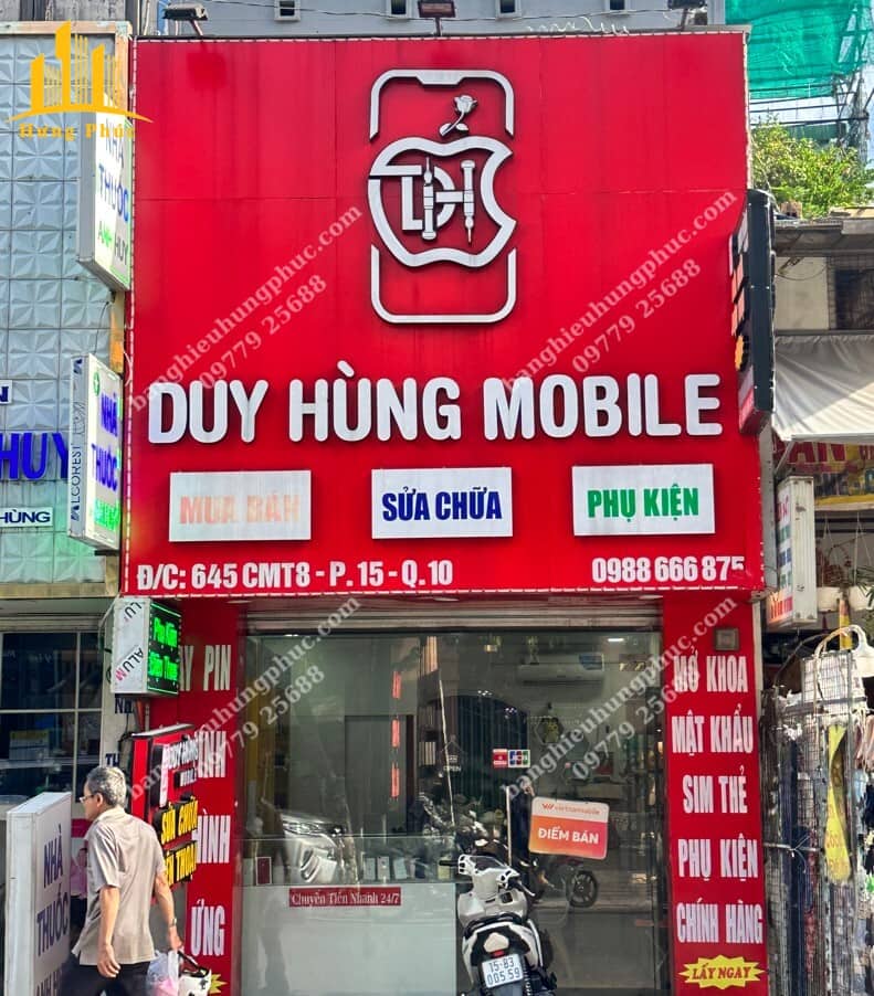 Bảng hiệu cửa hàng điện thoại Bảng hiệu cửa hàng điện thoại