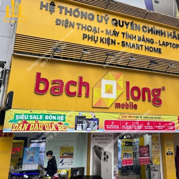 Biển quảng cáo cửa hàng điện thoại