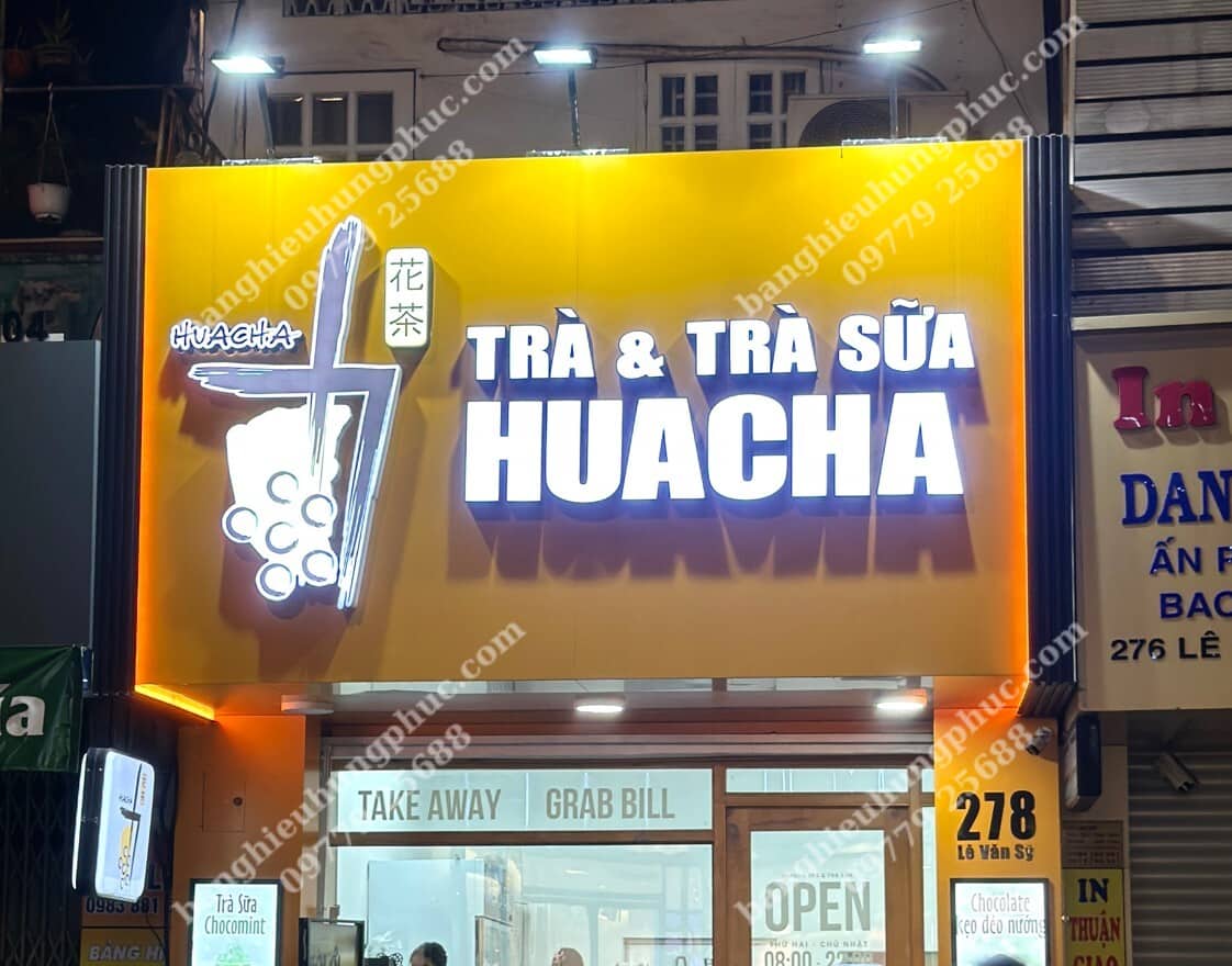 Bảng hiệu quảng cáo trà sữa