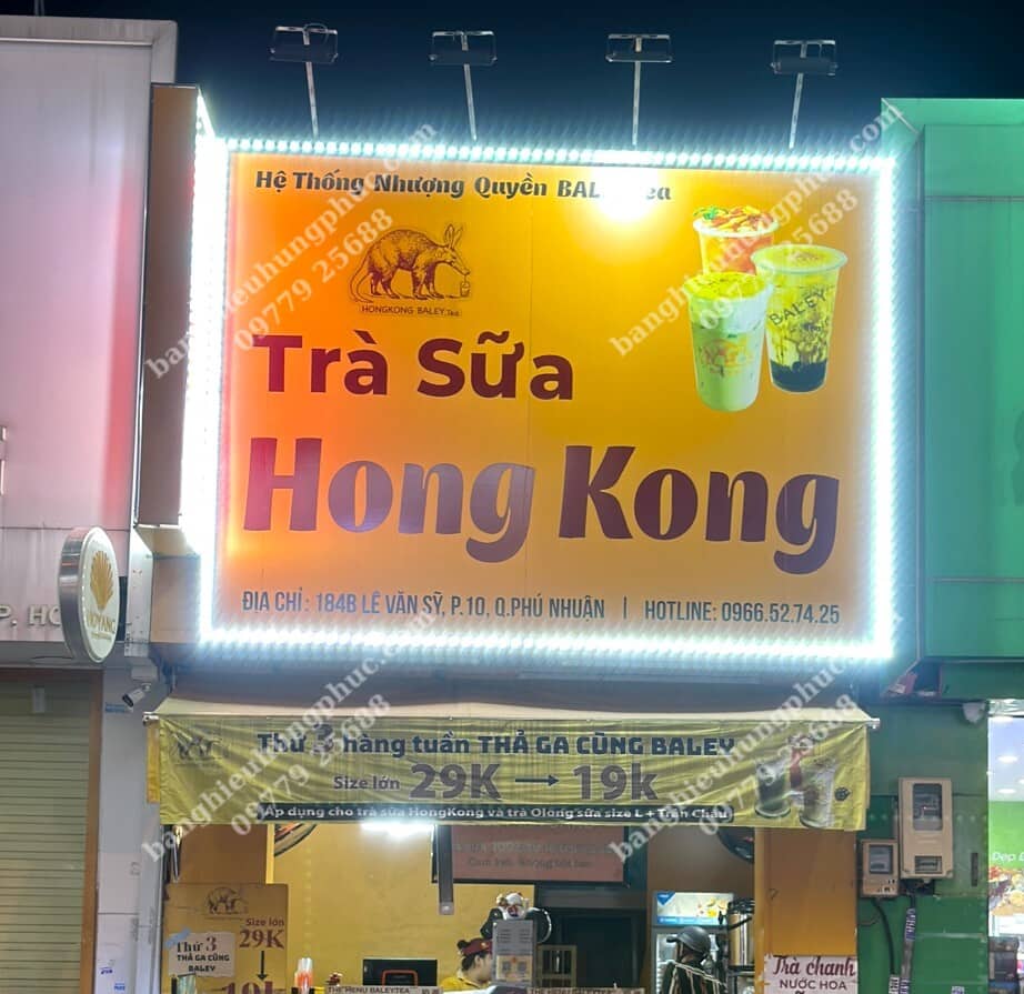 Bảng hiệu quảng cáo trà sữa