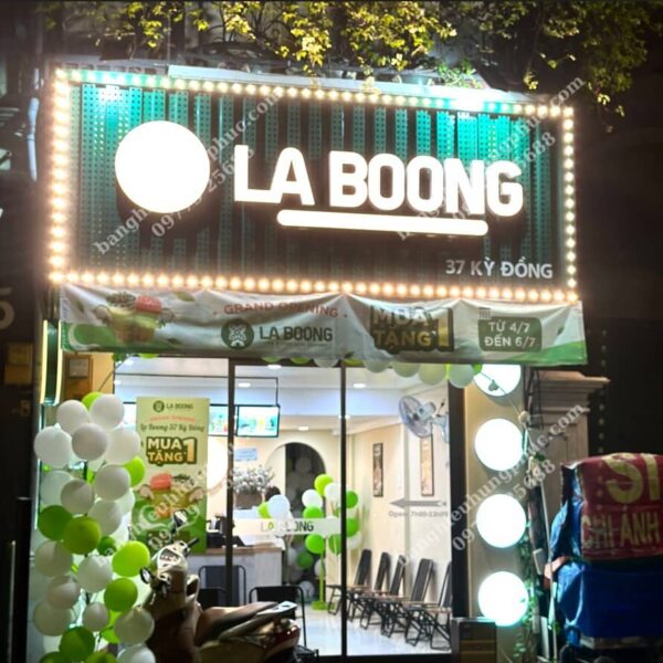 biển hiệu trà sữa