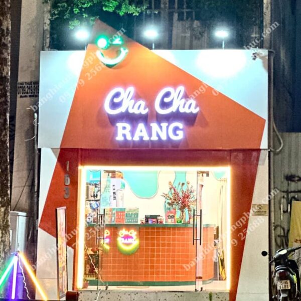 biển hiệu trà sữa