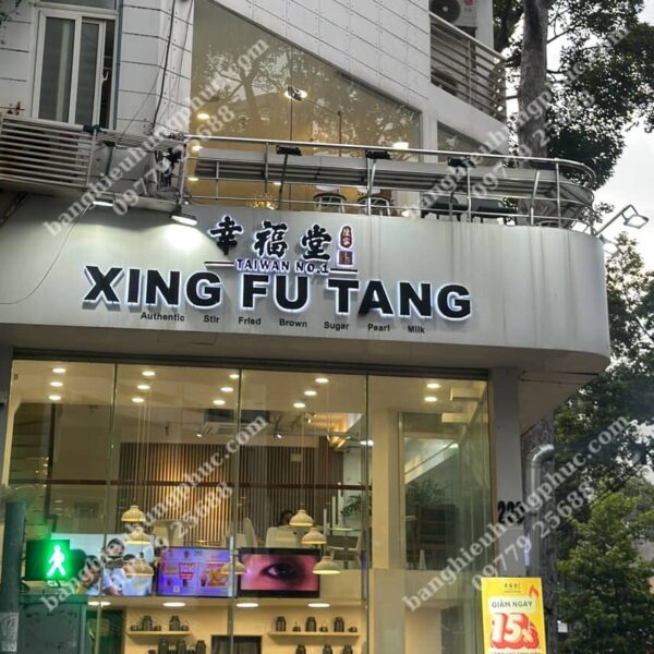 biển quảng cáo trà sữa