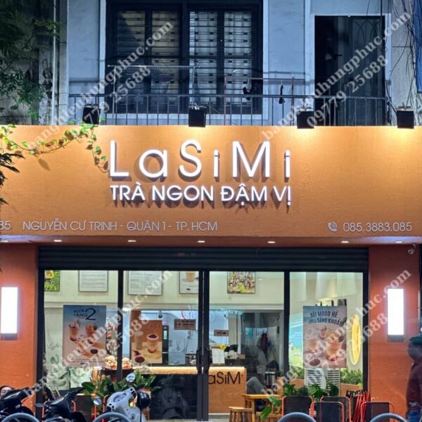 biển quảng cáo trà sữa