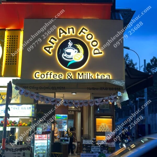 biển quảng cáo trà sữa