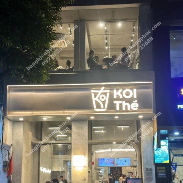 bảng quảng cáo trà sữa