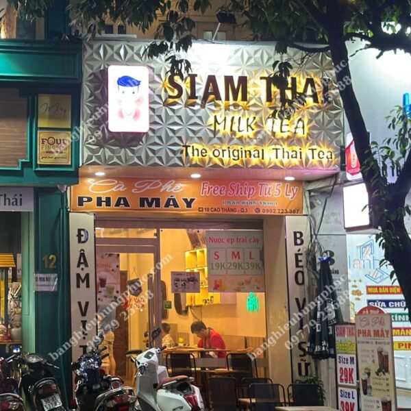 bảng quảng cáo trà sữa