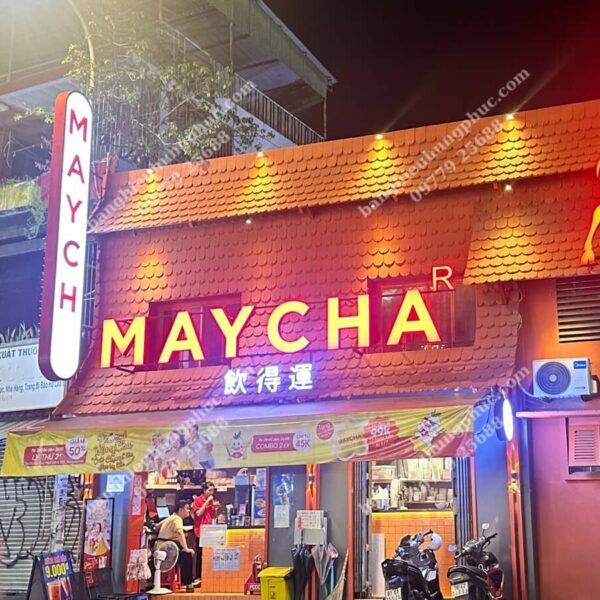 bảng quảng cáo trà sữa