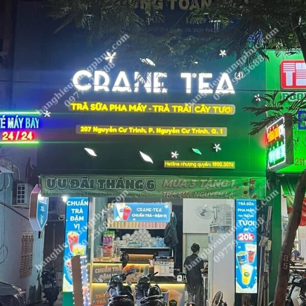 bảng hiệu trà sữa nhà làm