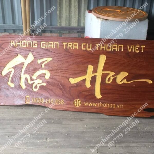 Làm biển gỗ quán cafe