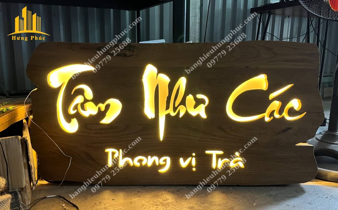 Bảng hiệu caffe gỗ Bảng hiệu caffe gỗ