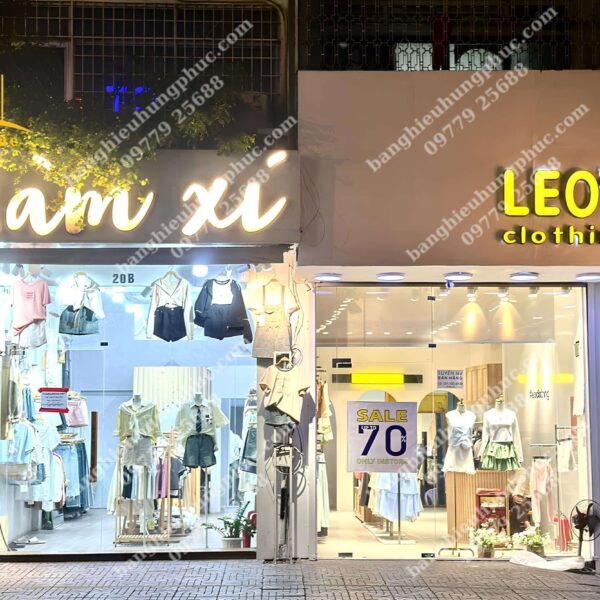 bảng hiệu shop quần áo đẹp