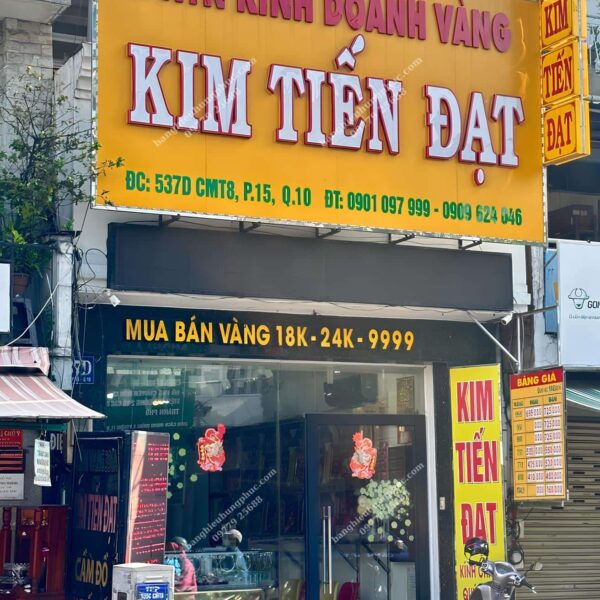 Bảng hiệu tiệm vàng