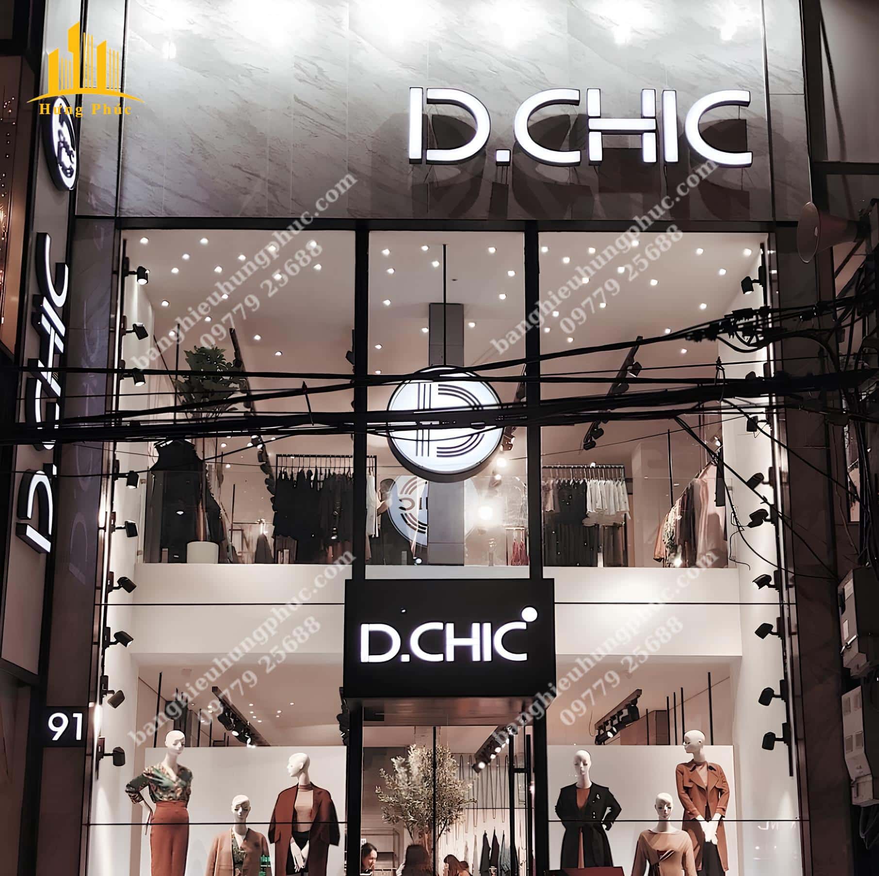 Biển bạt shop quần áo 