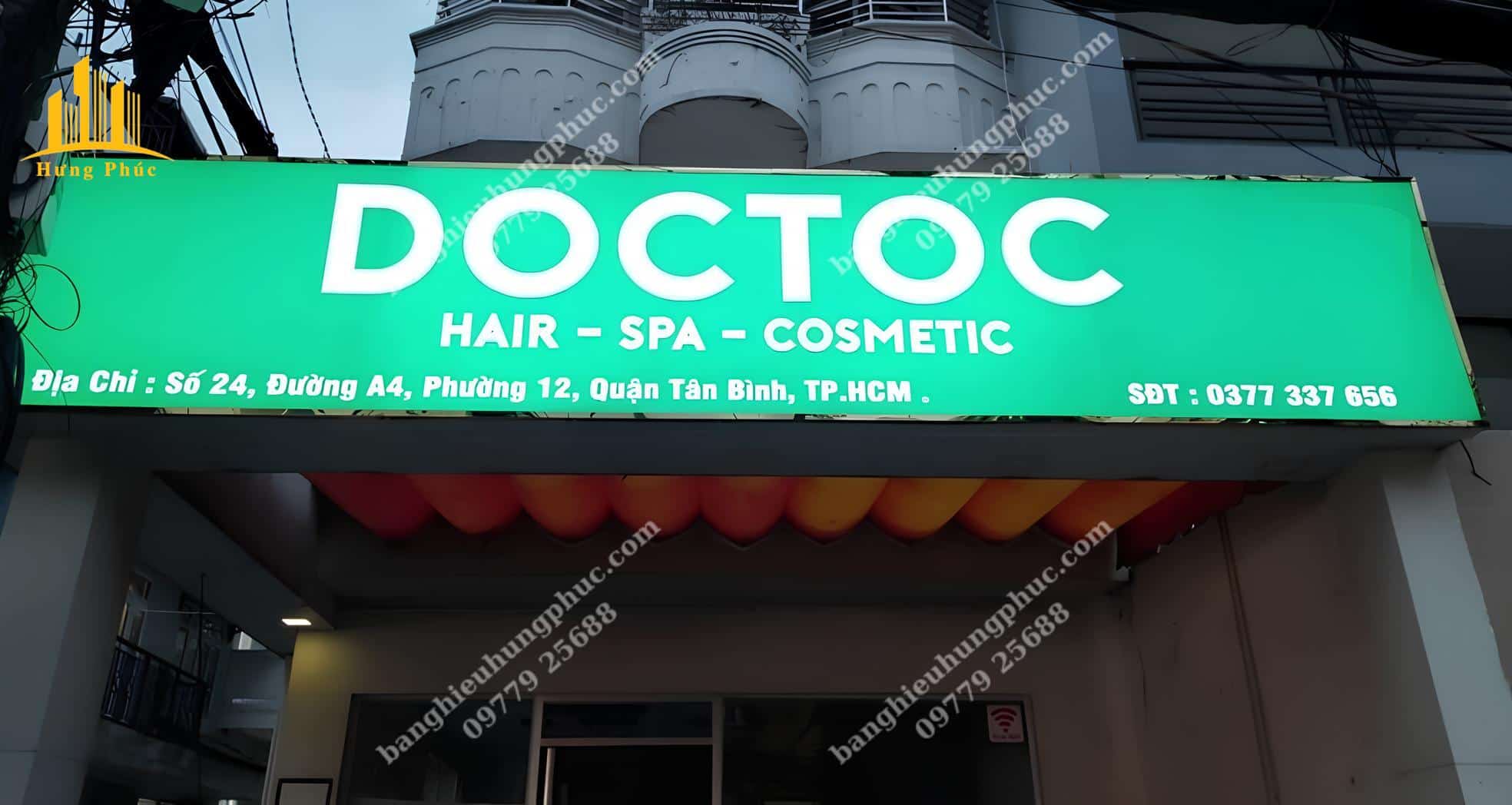 Biển bạt quảng cáo spa 