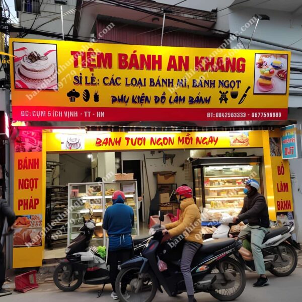 biển quảng cáo bánh mì
