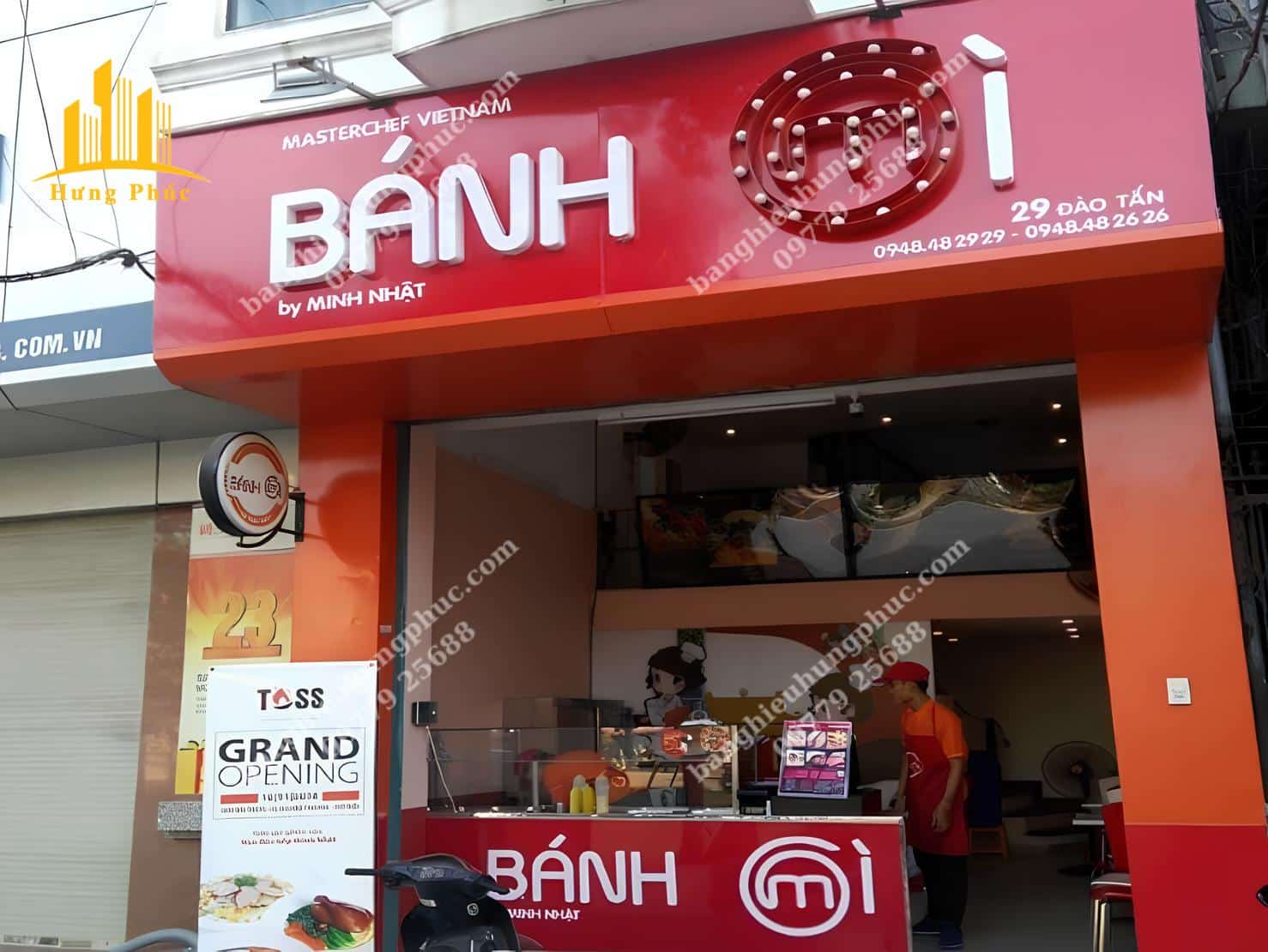 Biển quảng cáo bánh mì