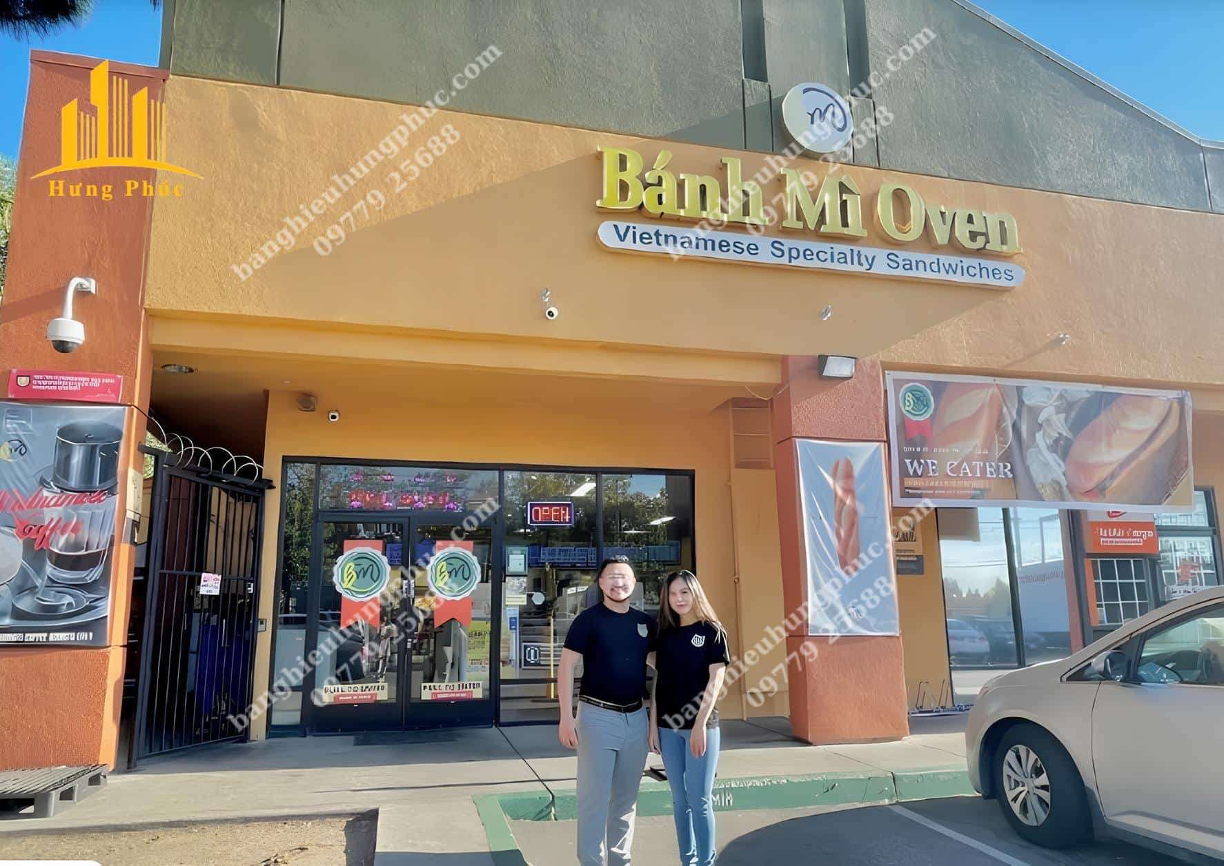 biển quảng cáo xôi bánh mì