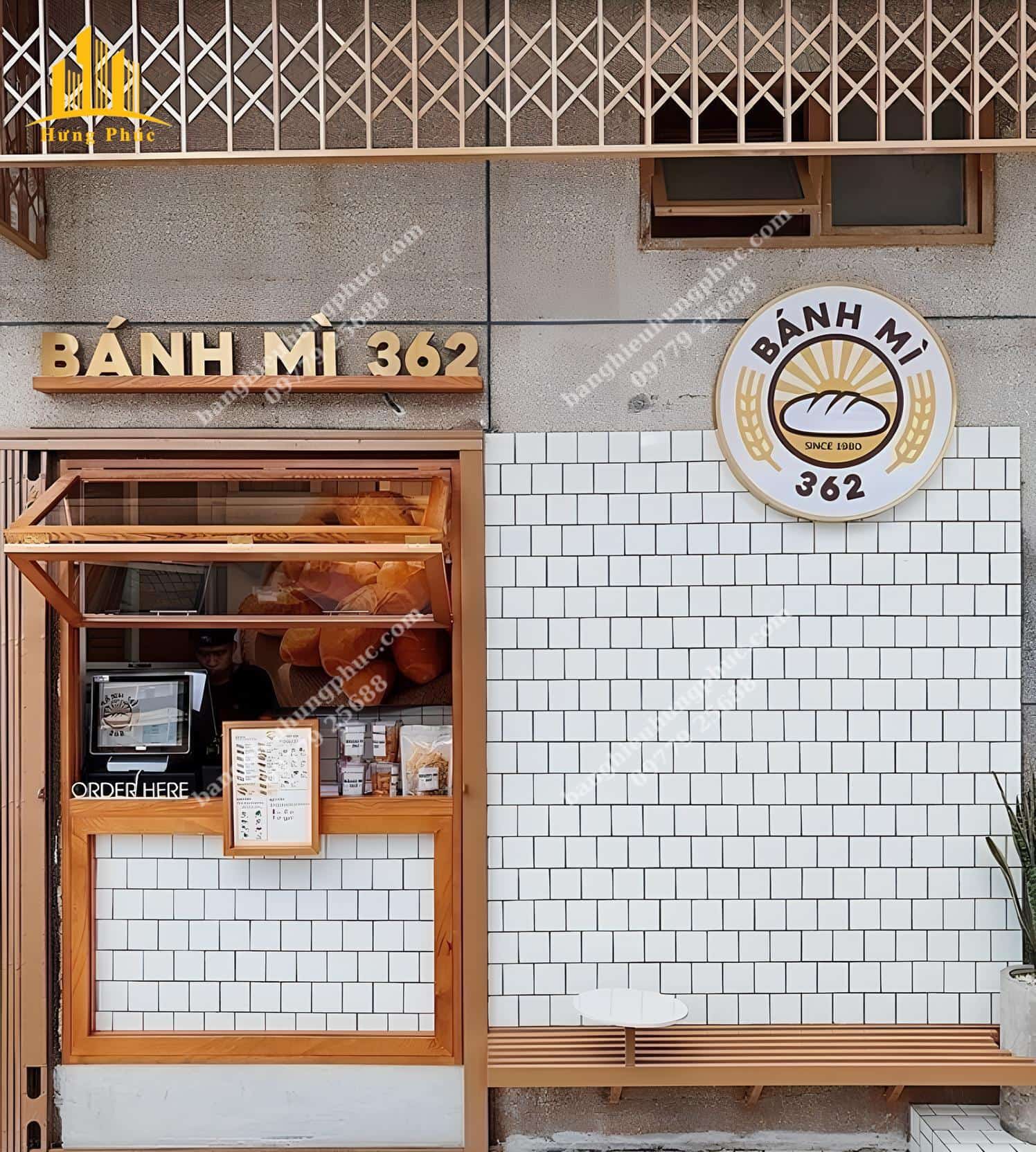 biển quảng cáo xôi bánh mì