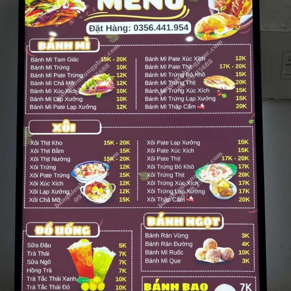 biển quảng cáo bánh mì pate
