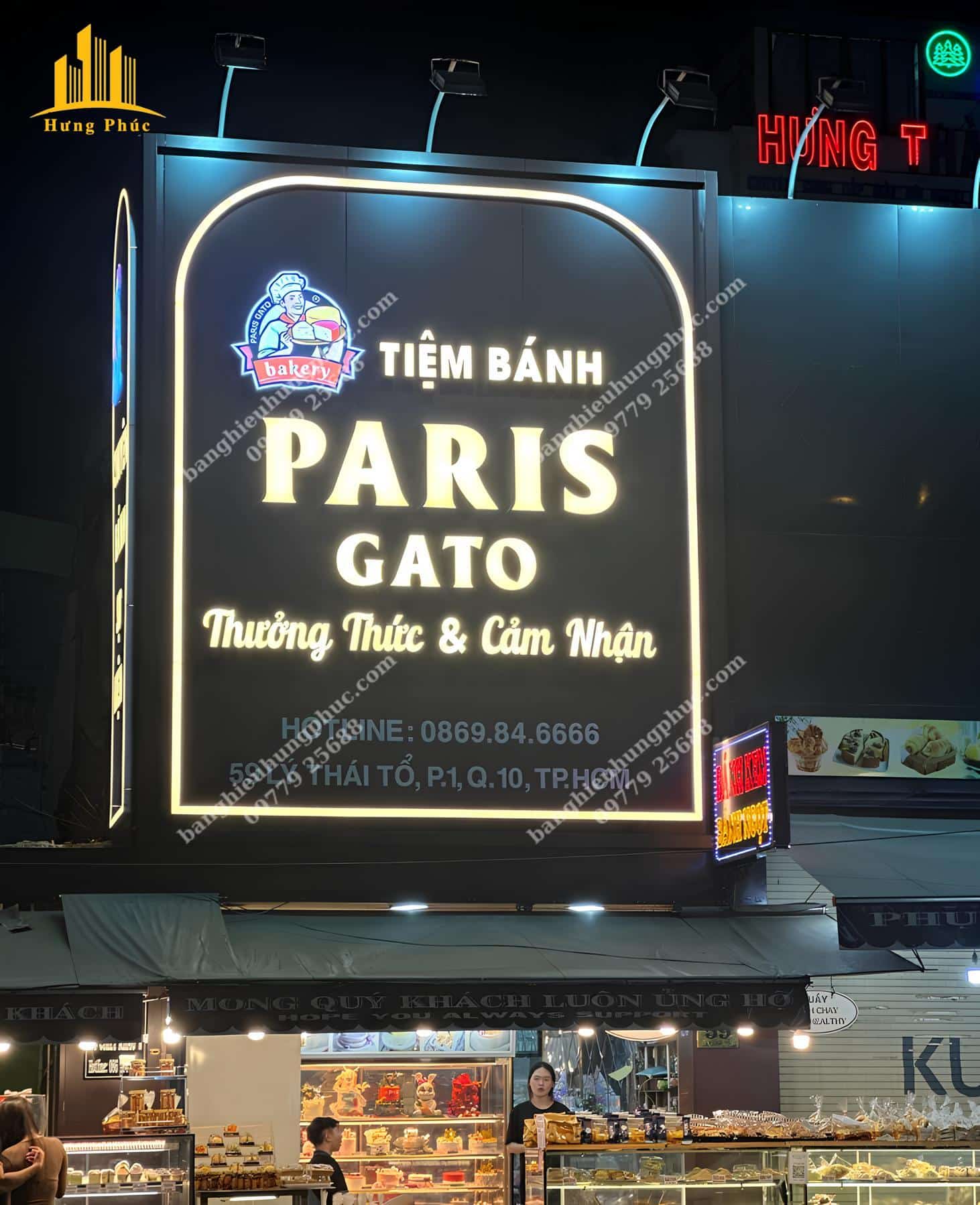 Biển quảng cáo tiệm bánh kem 