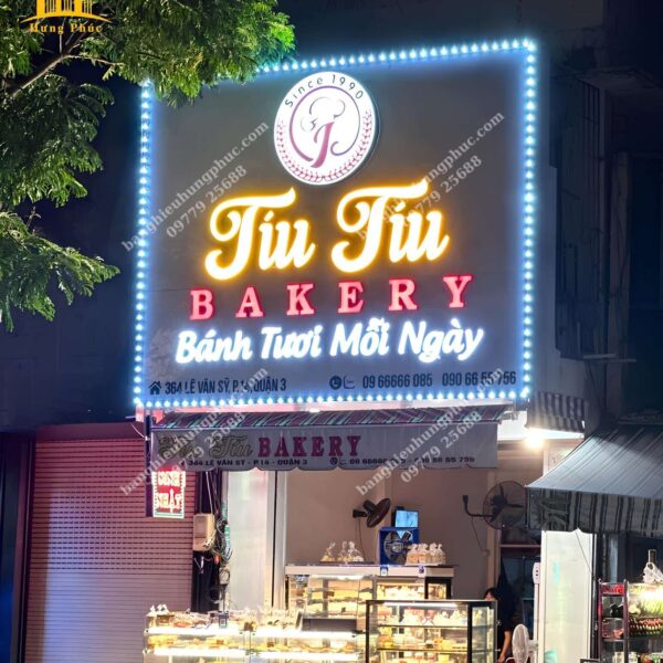 biển quảng cáo tiệm bánh kem