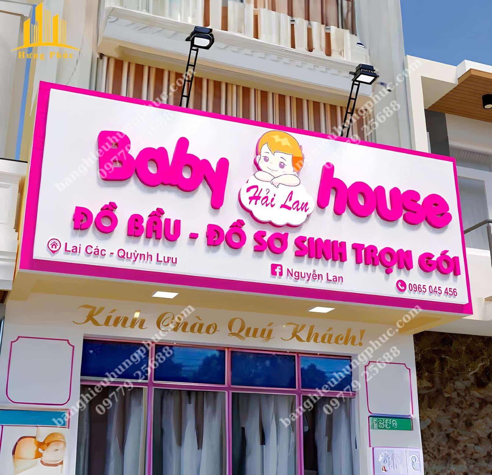 các mẫu biển quảng cáo bỉm sữa