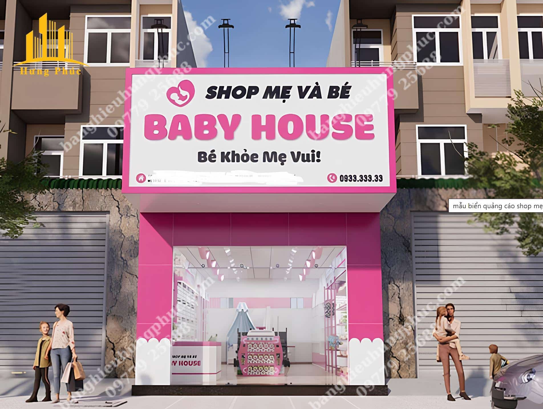 các mẫu biển quảng cáo bỉm sữa