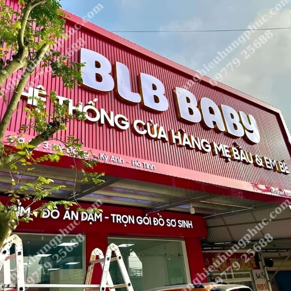 mẫu biển quảng cáo shop mẹ và bé