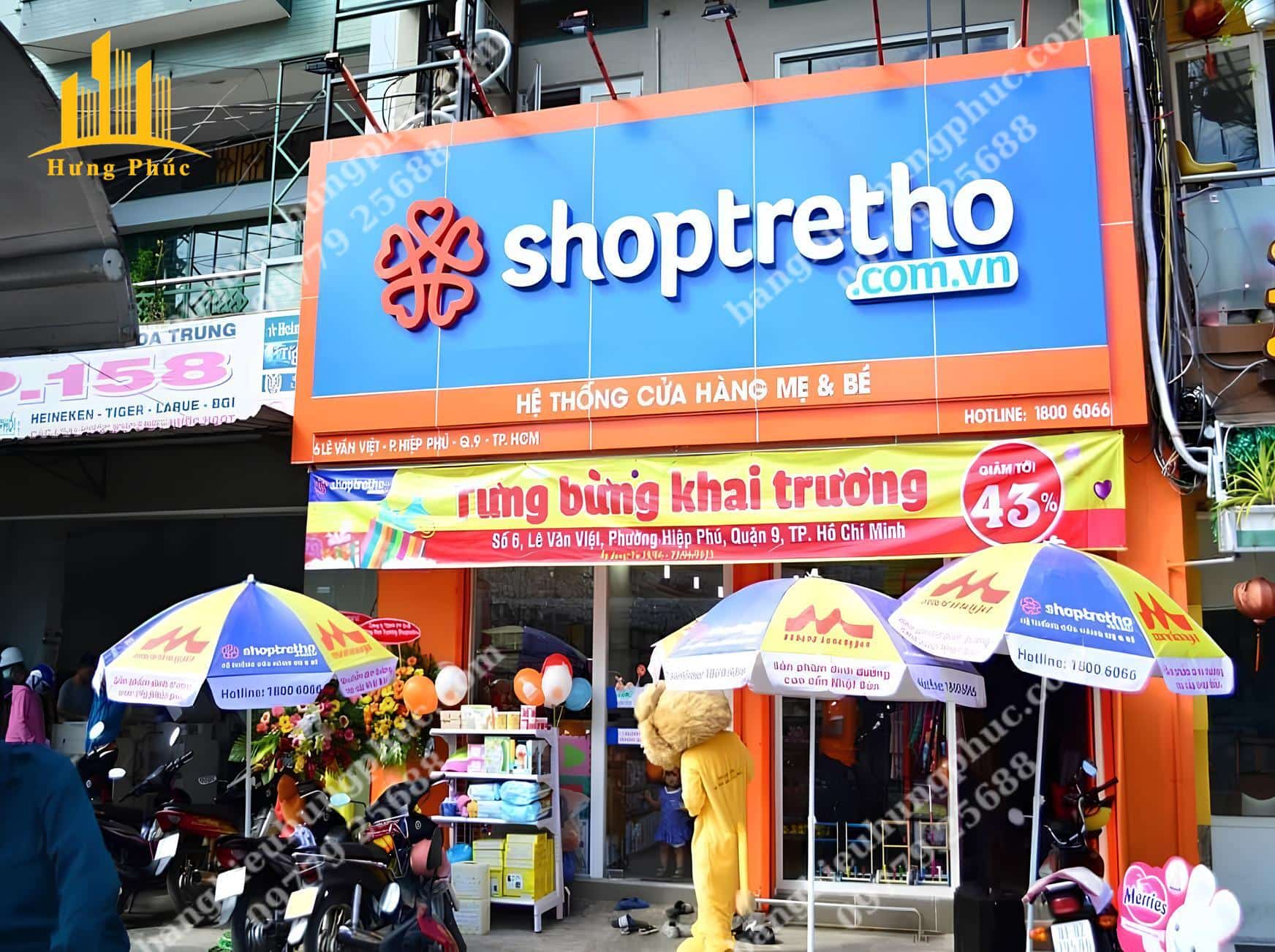 biển quảng cáo cửa hàng sữa