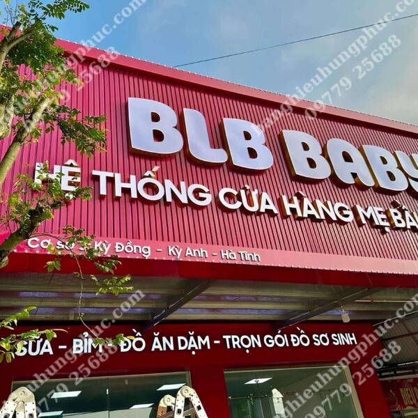 mẫu biển quảng cáo shop mẹ và bé