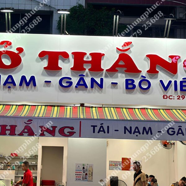 biển quảng cáo cơm phở