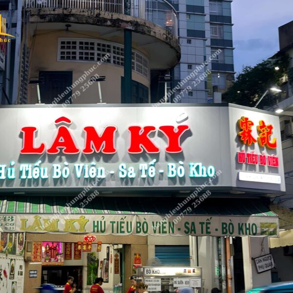 biển quảng cáo bún phở