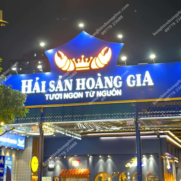biển quảng cáo hải sản