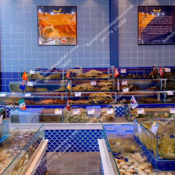 biển quảng cáo hải sản khô