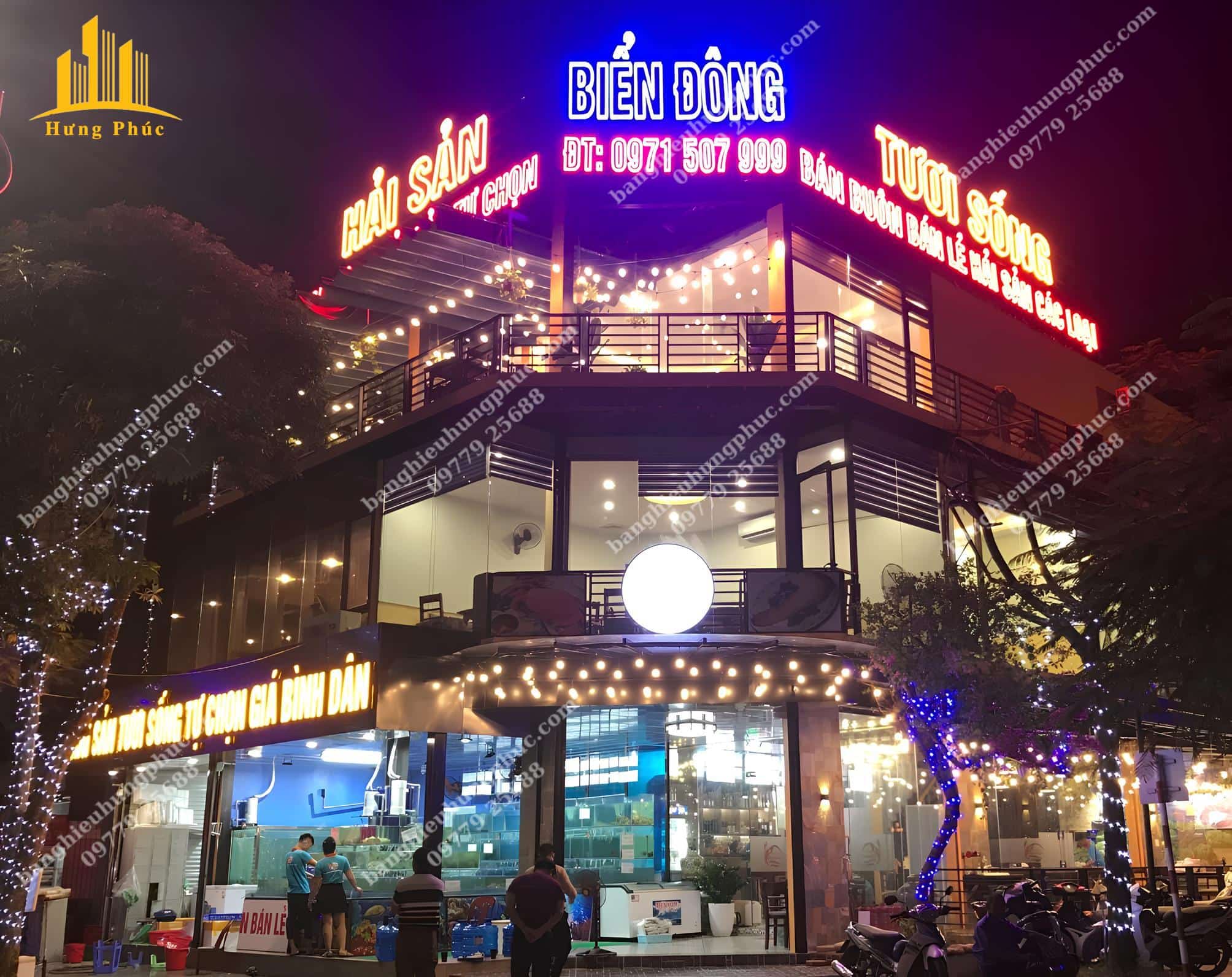 Bảng hiệu chữ nổi hải sản Bảng hiệu chữ nổi hải sản