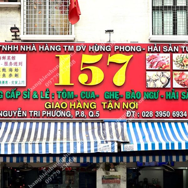 biển quảng cáo hải sản