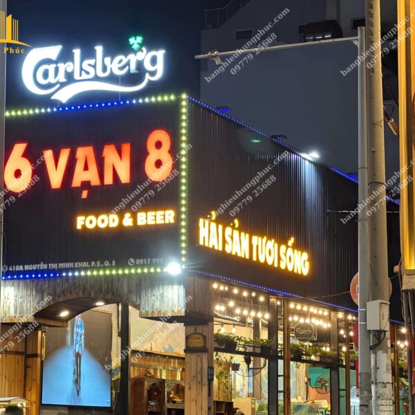bảng hiệu hải sản